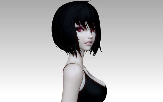 zbrushģL(fng)񻯶̰l(f)Ů